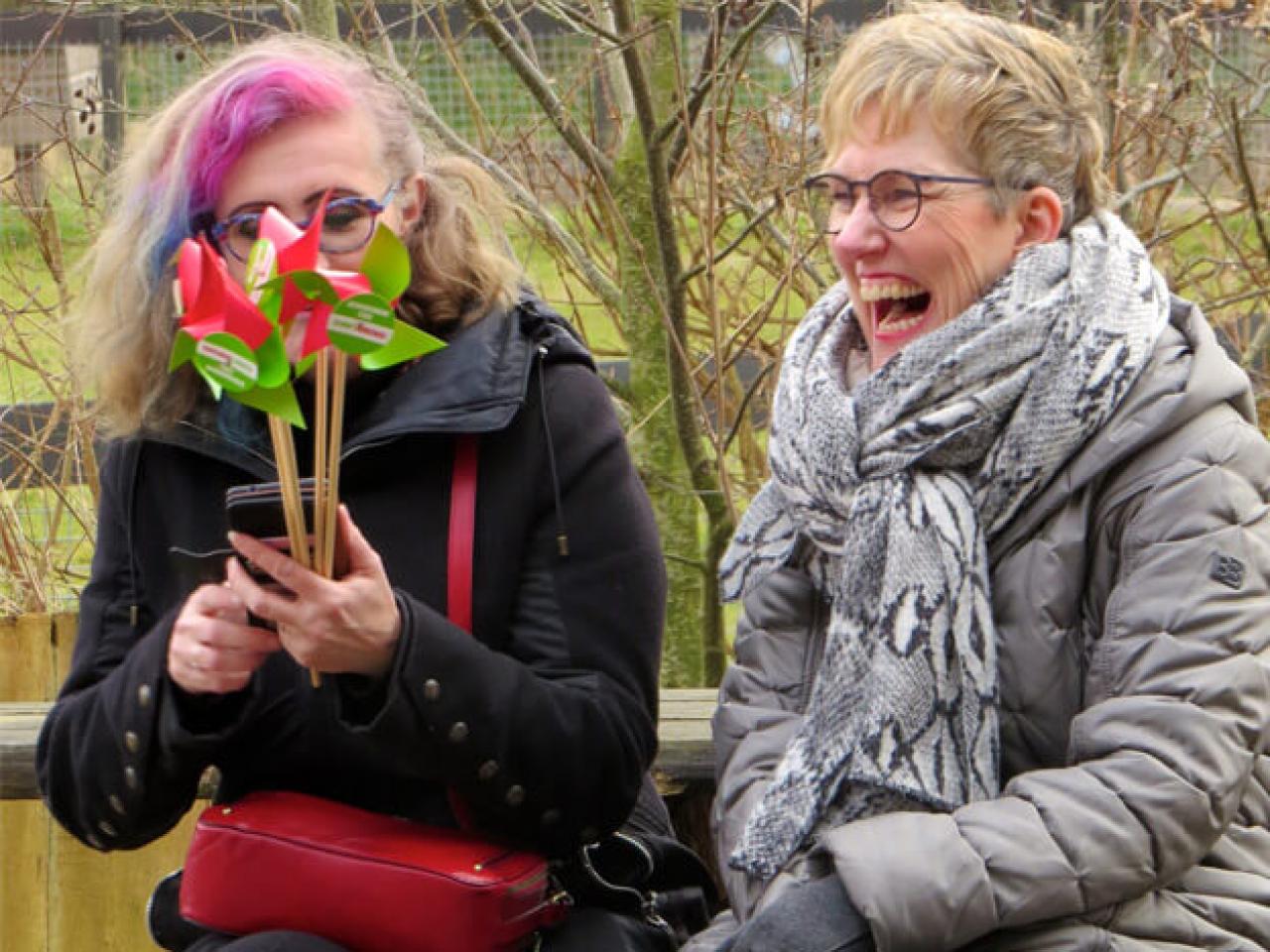 Raadslid Marije Boessenkool met Tessa